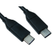 Cables Direct USB C/USB C 1m USB cable USB 3.2 Gen 2 (3.1 Gen 2) Black