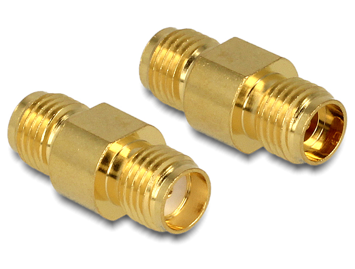 Image of DeLOCK 88478 cable gender changer SMA Gold