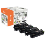 Peach PT715 tonercartridge 4 stuk(s) Zwart, Cyaan, Magenta, Geel