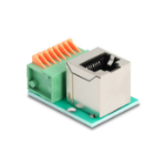 DeLOCK 90653 tussenstuk voor kabels RJ45 8 pin terminal block Groen, Zilver