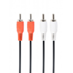 Gembird CCA-2R2R-7.5M audio kabel 7,5 m 2 x RCA Zwart