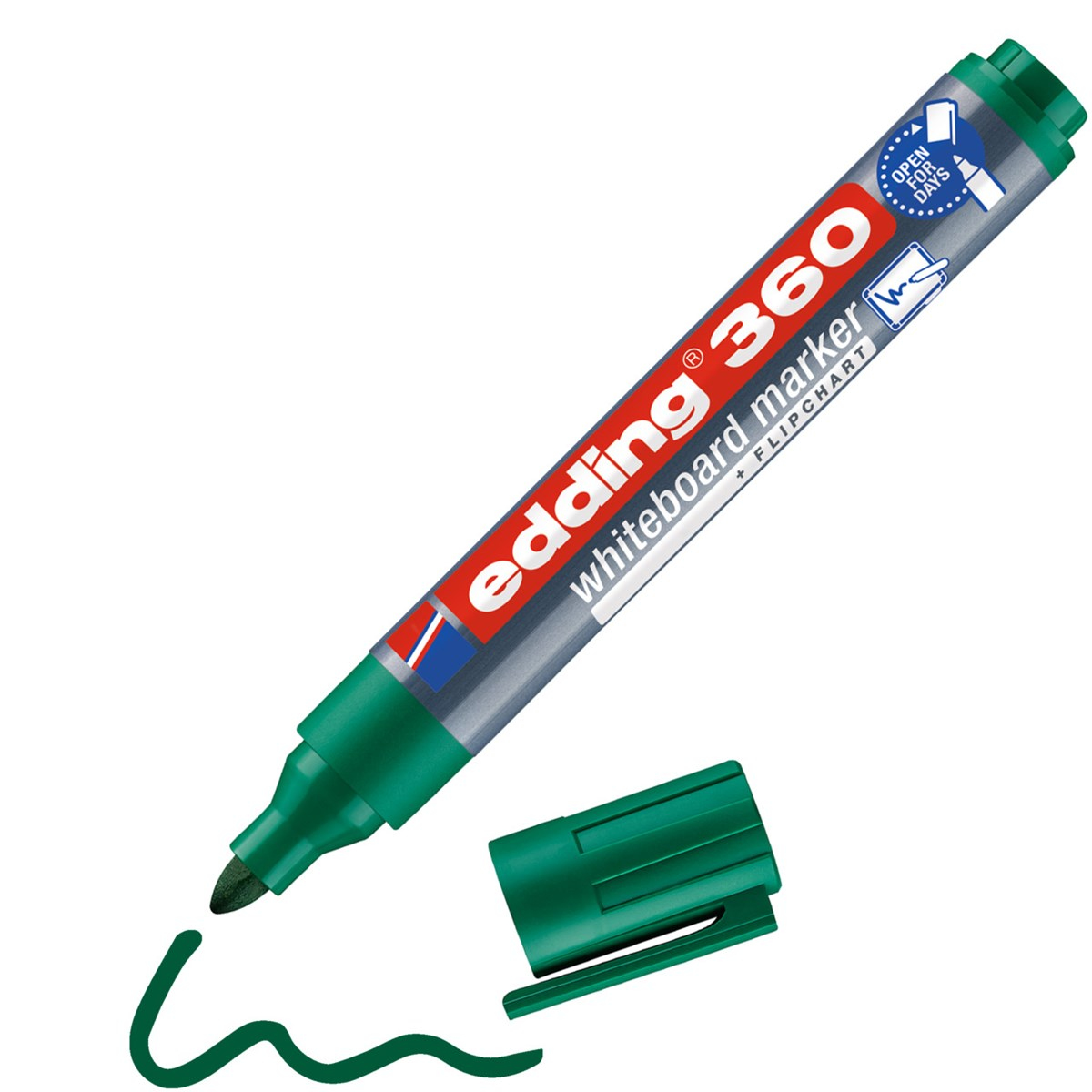 Photos - Felt Tip Pen Edding 360 marker 1 pc(s) Bullet tip Green 4-360004 