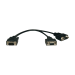 Tripp Lite P516-001-HR VGA Monitor Y Splitter Cable, High Resolution (HD15 M to 2x HD15 F), 1 ft. (0.31 m)