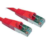 Cables Direct Cat5e F/UTP networking cable Red 0.5 m F/UTP (FTP)