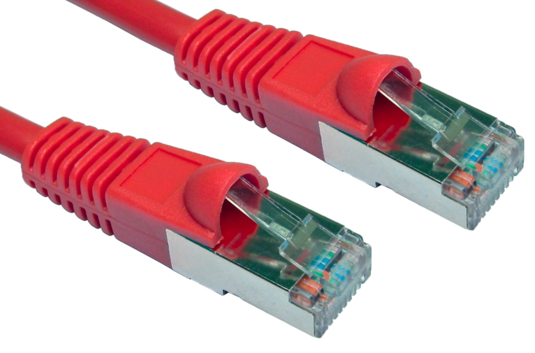 Cables Direct Cat5e F/UTP networking cable Red 0.5 m F/UTP (FTP)