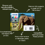 Epson Elephant 24XL Olifant Claria Photo HD afzonderlijke zwarte inkt