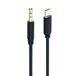 2GO 797219 audio kabel 1 m 3.5mm USB Type-C Zwart