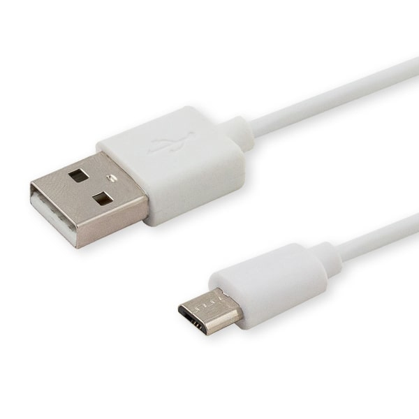 Savio CL-124 USB cable USB 2.0 2 m USB A Micro-USB B White