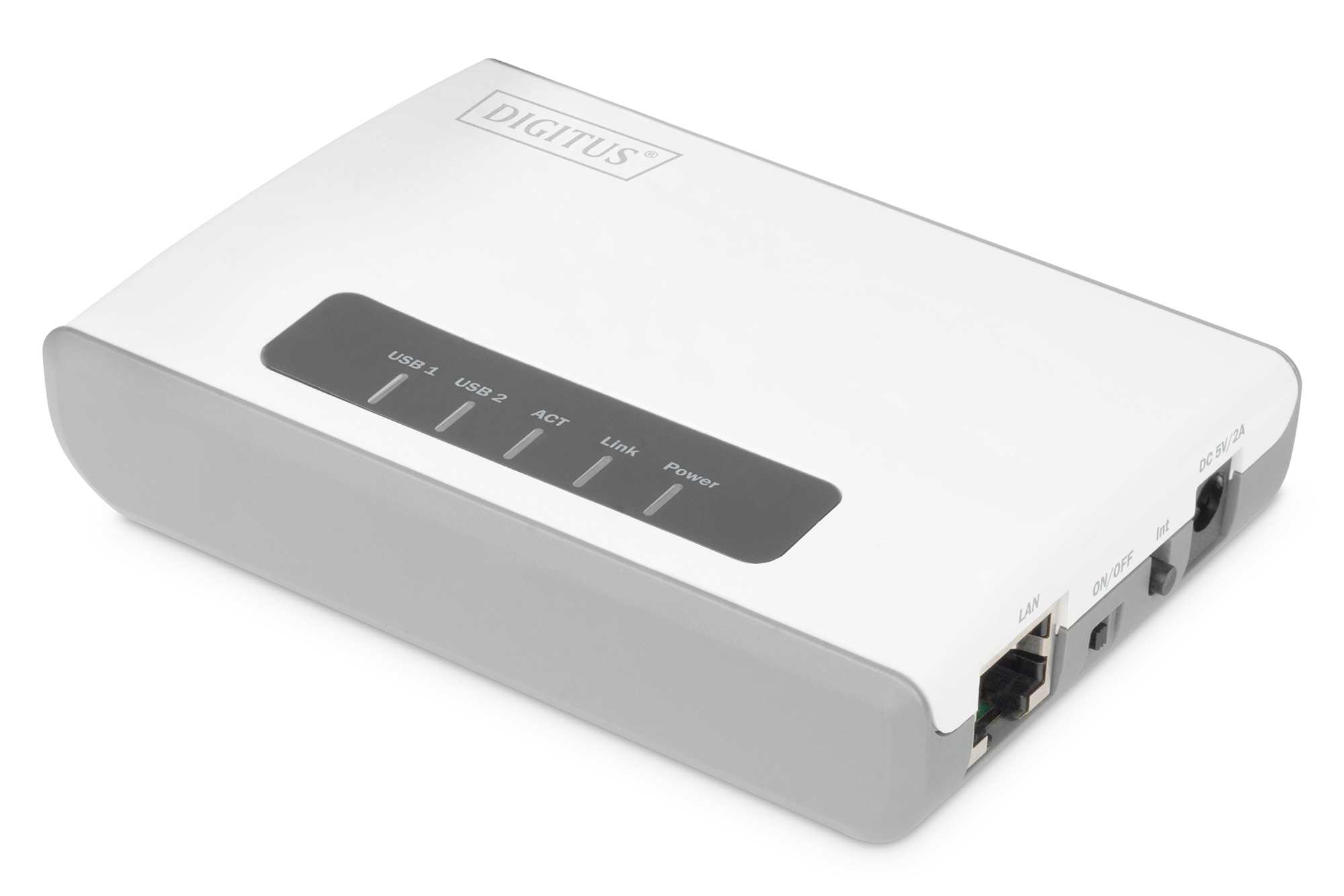 Image of Digitus 2 Port USB 2.0 Wireless Multi-Functional Network Server,...