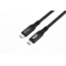 Microconnect USB4CC1-240W-80GBPS USB cable USB4 Gen 3x2 1 m USB C Black