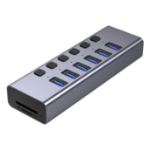 4XEM 4XHS015 interface hub USB 3.2 Gen 2(3.1 Gen 2) Type-B 5000 Mbit/s Gray