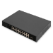 Digitus 16 Port Fast Ethernet PoE Switch , 2 Gigabit Uplinks (RJ45 / SFP)