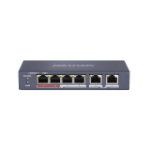 Hikvision Digital Technology DS-3E0106P-E/M network switch Unmanaged Fast Ethernet (10/100) Power over Ethernet (PoE) Blue