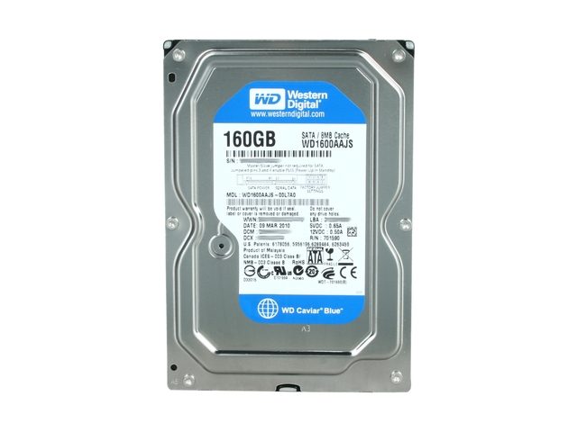 Western Digital Caviar Blue 160GB internal hard drive 7200 RPM 8 MB 3.