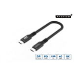 Microconnect USB4CC015 USB cable USB4 Gen 3x2 0.15 m USB C Black