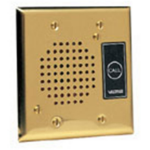 Valcom Doorplate Speaker w/LED Brass