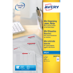 Avery Inkjet Mini Label 46x11mm 42 Per A4 Sheet White (Pack 1050 Labels) J8657-25