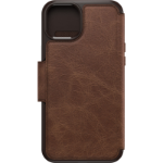 OtterBox Strada Series Folio MagSafe for iPhone 15 Plus, Espresso (Brown)