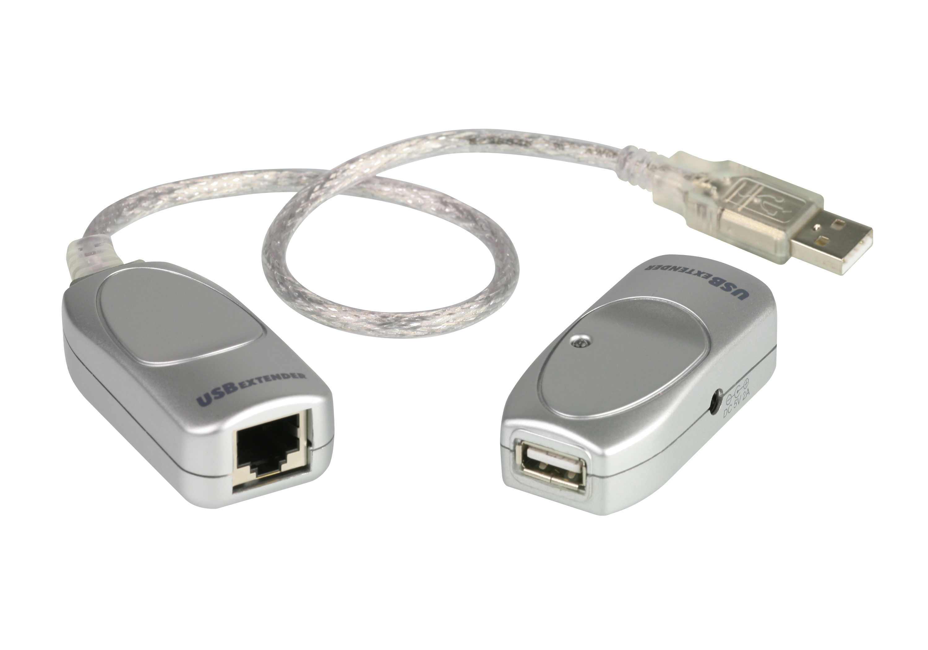 Image of ATEN UCE60 network extender Network transmitter Silver