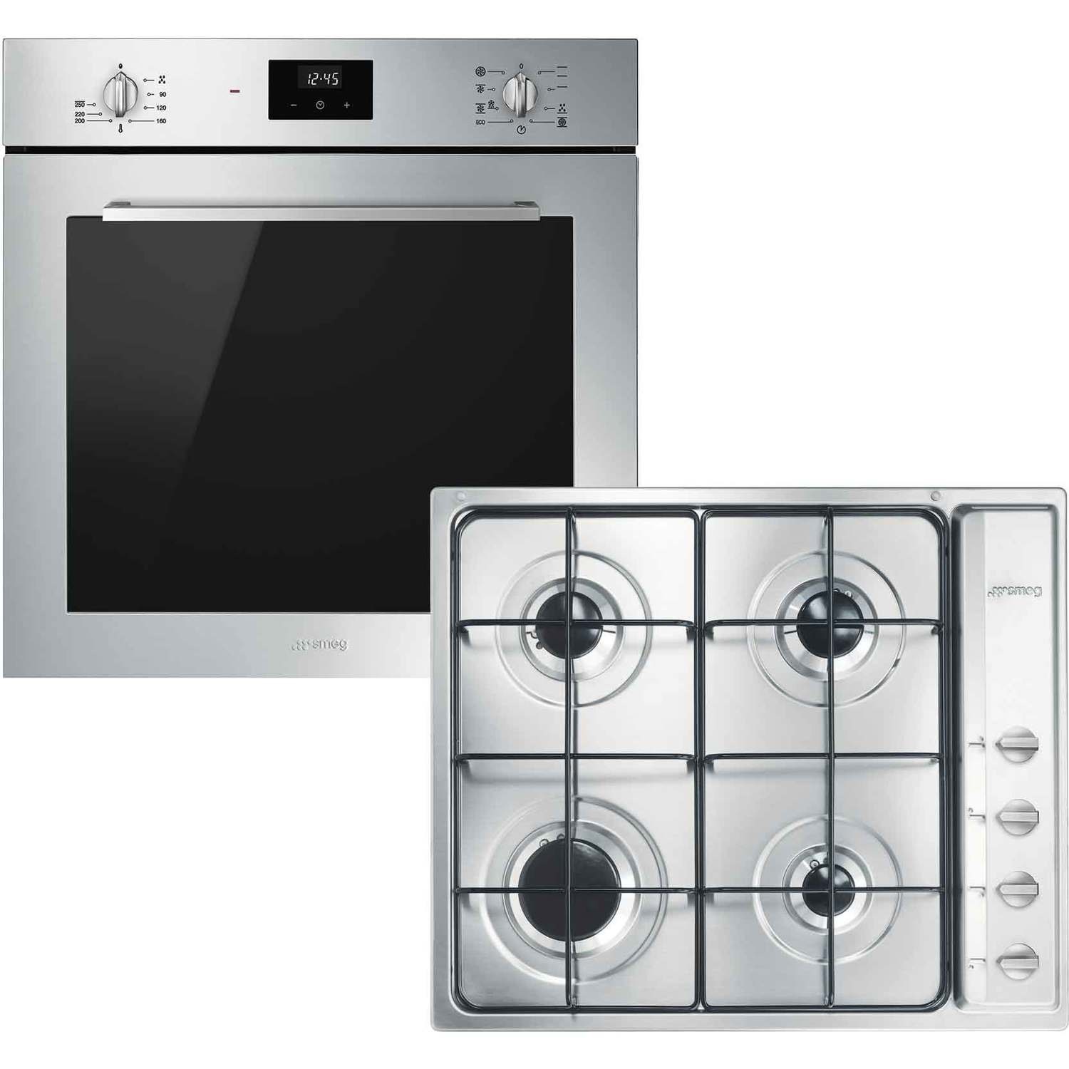 Photos - Other for Computer Smeg Cucina Multifunction Electric Oven & Gas Hob Pack CCGASPK 