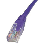 Cables Direct 0.5m CAT5e UTP networking cable Purple