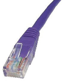 Cables Direct Purple 0.5M Cat5e Utp Networking Cable