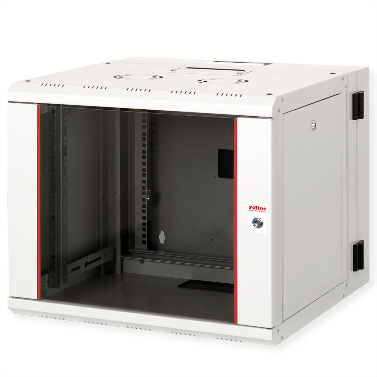 ROLINE 19-inch wall-mounted housing Pro 9 U. 600x600 WxD two-part swiv