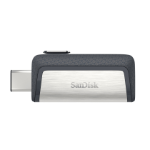 SanDisk Drive USB Ganda Ultra Tipe-C 256 GB USB-sticka USB Type-A / USB Type-C 3.2 Gen 1 (3.1 Gen 1) Grå, Silver