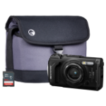 OM Digital Solutions TG-7 12MP 4x Zoom Tough Compact Camera - Black - Camera + 64GB SD Card + Case