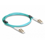DeLOCK 87908 InfiniBand en Glasvezelkabel 2 m LC Aqua-kleur