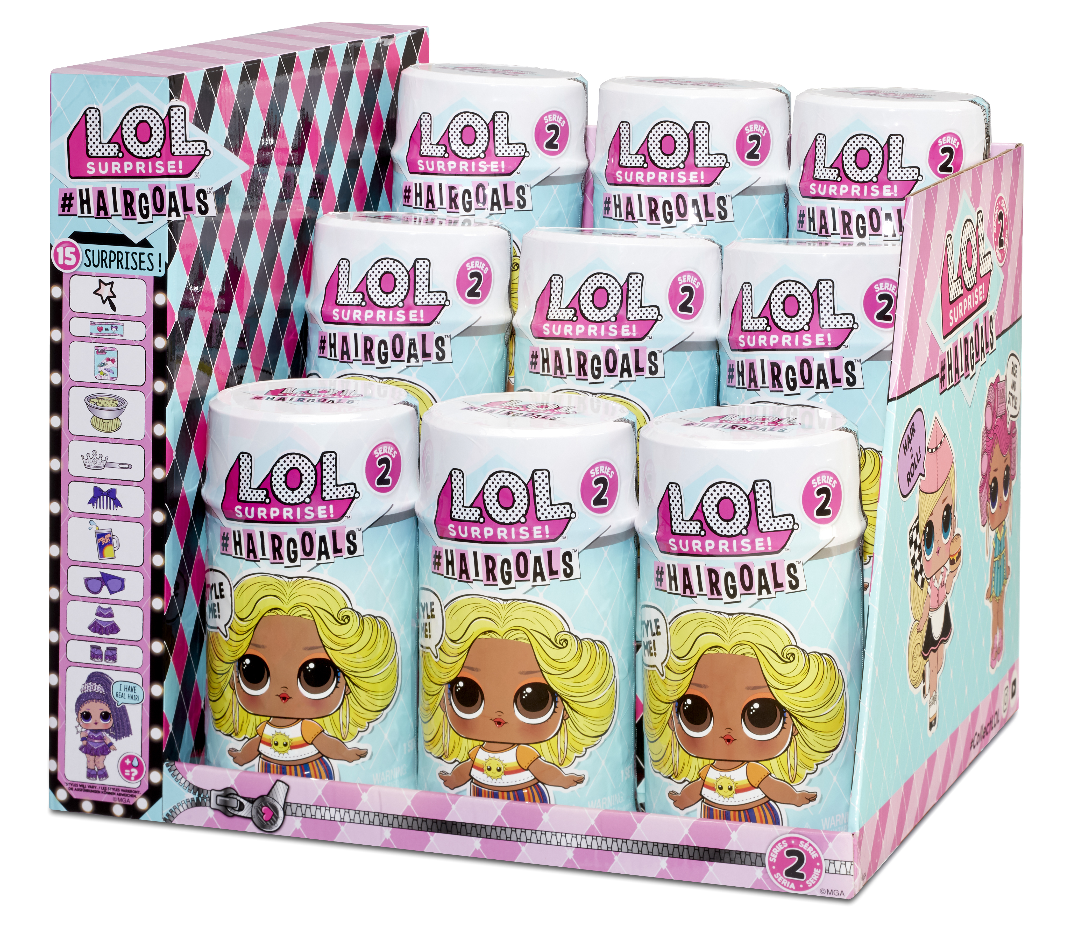 Image of MGA Entertainment Inc. L.O.L. Surprise! Hairgoals 2.0 Asst in PDQ...