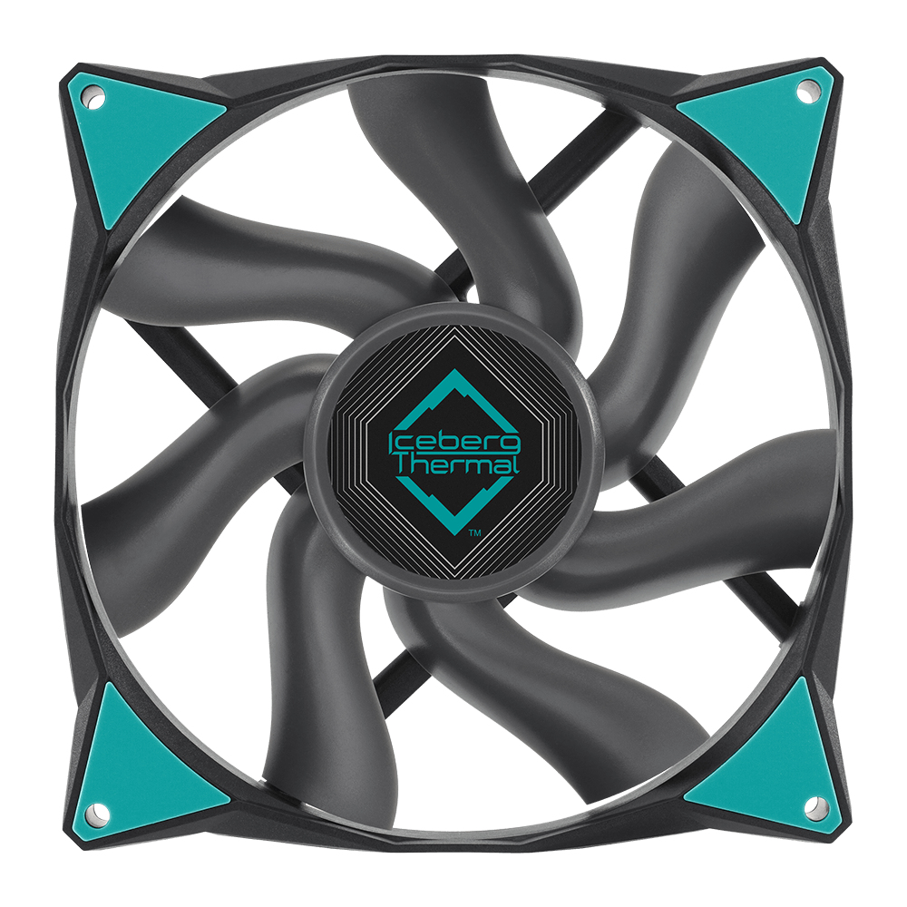 Iceberg Thermal IceGALE Xtra Computer case Fan 14 cm Black 1 pc(s)