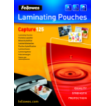 Fellowes Glossy 125 Micron Card Laminating Pouch - 83x113mm