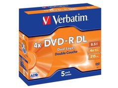 Verbatim DVD-R 8cm Matt Silver 8.5 GB DVD-R DL 3 pc(s)
