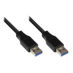 Alcasa 2712-S01 USB-kabel USB 3.2 Gen 1 (3.1 Gen 1) 1 m USB A Zwart