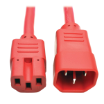 Tripp Lite P018-006-ARD power cable Red 70.9" (1.8 m) C14 coupler C15 coupler