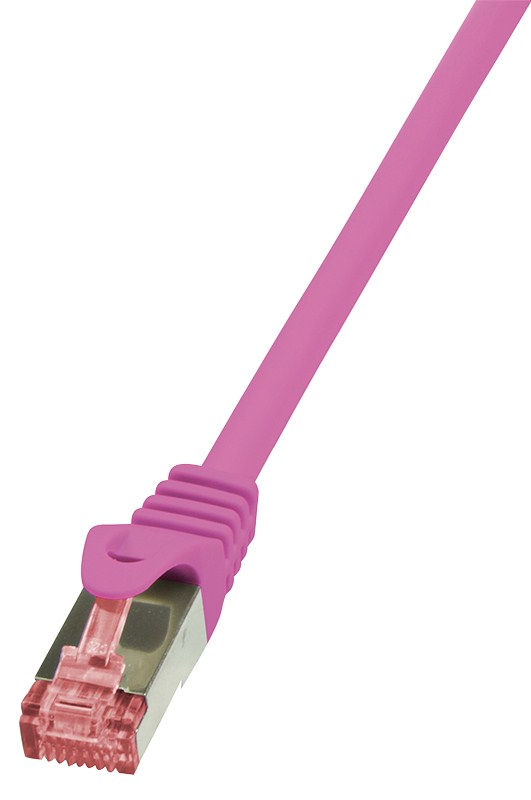Image of LogiLink Cat.6 S/FTP, 3m networking cable Pink Cat6 S/FTP (S-STP)