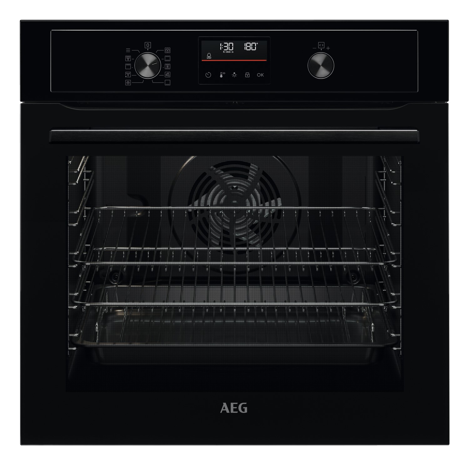 Photos - Other for Computer AEG Series 6000 Electric Single Oven - Black 949498304 