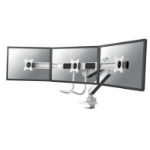 Neomounts NM-D775DX3WHITE flat panel bureau steun 68,6 cm (27") Wit