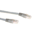 ACT Grijze 5 meter U/UTP CAT6A patchkabels met RJ45 connectoren