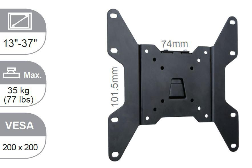 Image of Vivolink VLMW1337 TV mount 94 cm (37") Black