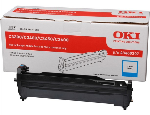 OKI 43460207/TYPE C9 Drum kit cyan, 15K pages for OKI C 3300/3400/3450/3600