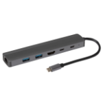 Maplin USB-C Multiport Hub 2x USB-A 3.0 HDMI 2x USB-C 100W Gigabit RJ45
