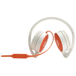 HP H2800 Headset Wired Head-band Calls/Music Orange, White