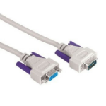 Hama Monitor VGA Ext. Cable, 15-pin HDD Male Plug - 15 pin HDD Female Jack VGA cable 1.8 m VGA (D-Sub) Grey