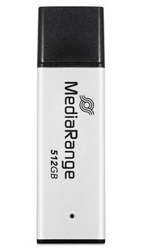 MediaRange MR1904 USB flash drive 512 GB USB Type-A 3.2 Gen 1 (3.1 Gen 1) Black, Silver