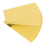 Herlitz 10843613 divider Cardboard Yellow 100 pc(s)