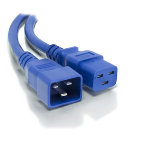Origin Storage 1m IEC C20 - IEC C19 IEC Lock Blue PVC 1.5mm Power Leads