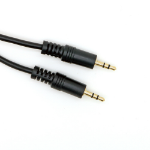 Cablenet 1m 3.5mm Stereo Plug - Plug Black Cable