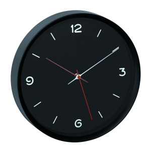 Image of TFA-Dostmann Analogue wall clock - AA - 1.5 V - Black - Plastic -...